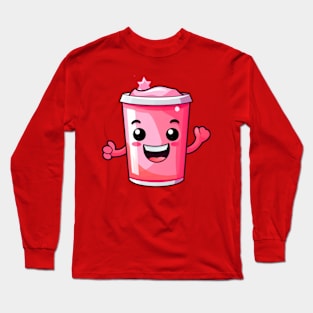 Soft drink cute T-Shirt cute giril Long Sleeve T-Shirt